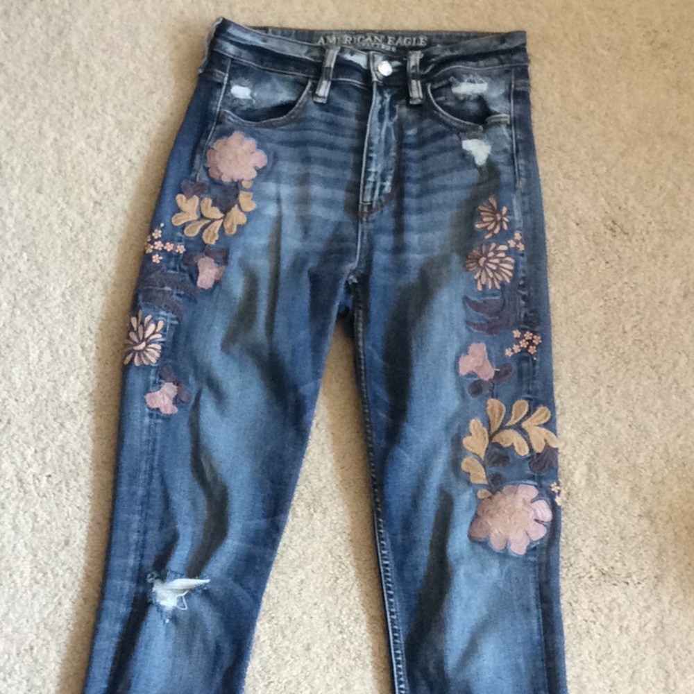 High waisted American eagle jeggings